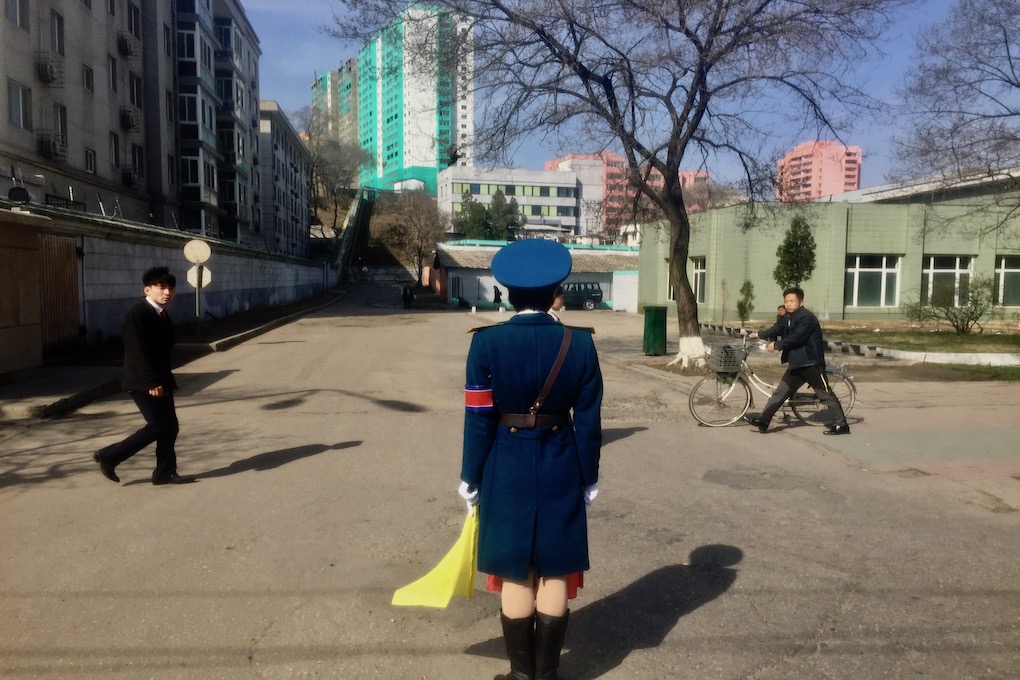 北韓交通女警