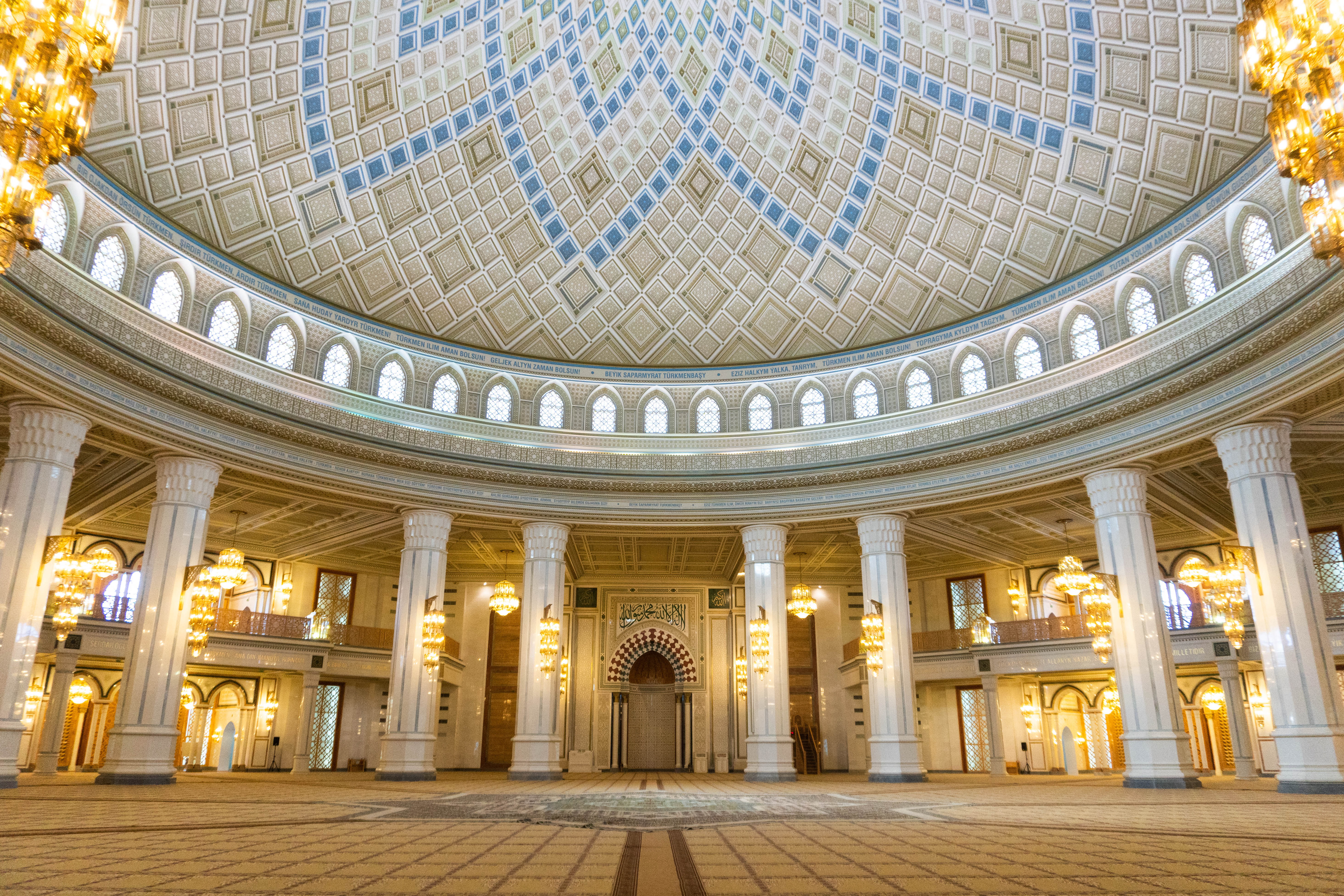 中亞總統-中亞-CentralAsia-土庫曼巴希清真寺