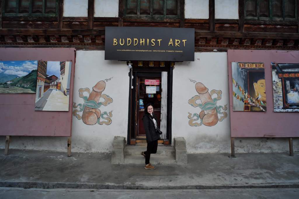 不丹-Bhutan_不丹旅遊_普納卡_陽具裝飾